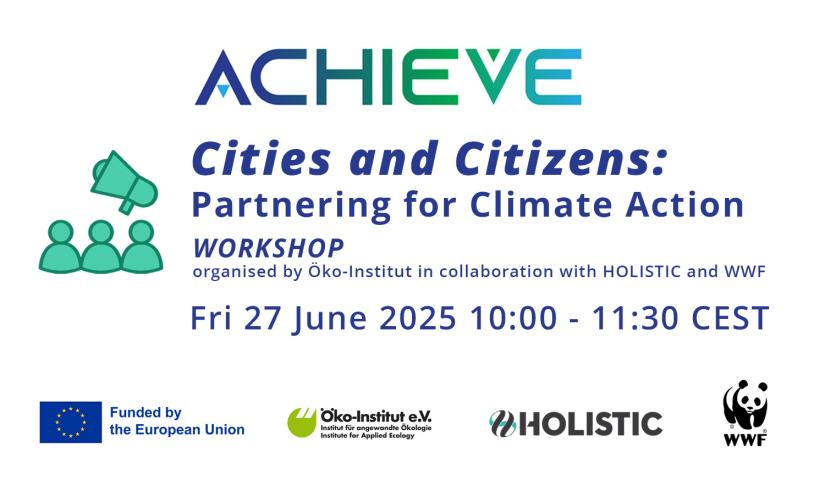 Workshop: Cities and Citizens- Partnering for Climate Action
