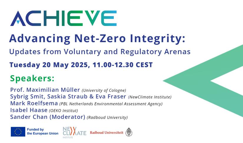 Advancing Net-Zero Integrity