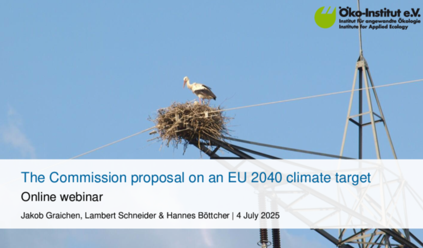 The Commission proposal on an EU 2040 climate target’ 